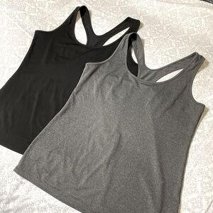 Telaleo Athletic Racerback Dry-Fit Workout Tank Tops 2-Pack